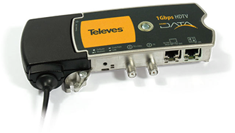 PLC Televés por cable coaxial para instalaciones de redes